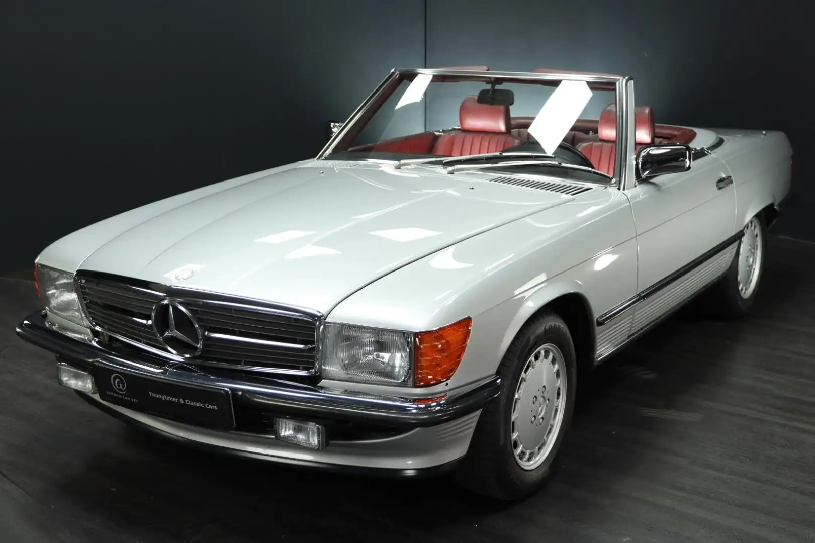 Mercedes-Benz SL 300 Aut. Airbag,Kindersitze,Leder rot ! Srebrny - 1