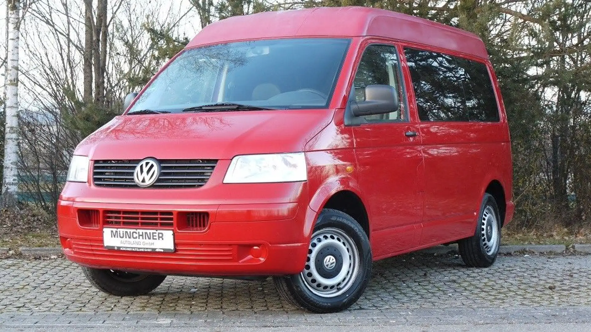Volkswagen T5 Multivan Kombi-Mittelhochdach Rot - 2