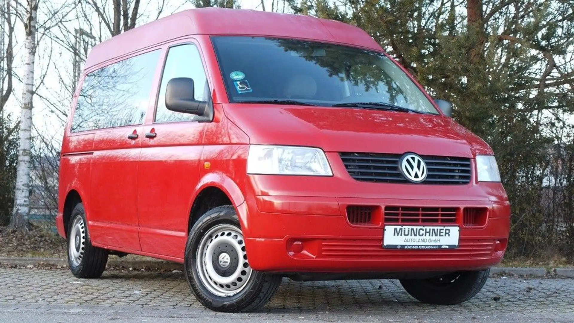 Volkswagen T5 Multivan Kombi-Mittelhochdach Rot - 1
