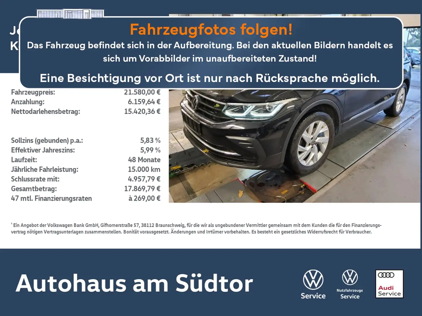 Volkswagen Tiguan Life 2.0 TDI 4Motion | LED AHK PDC ACC Schwarz - 1