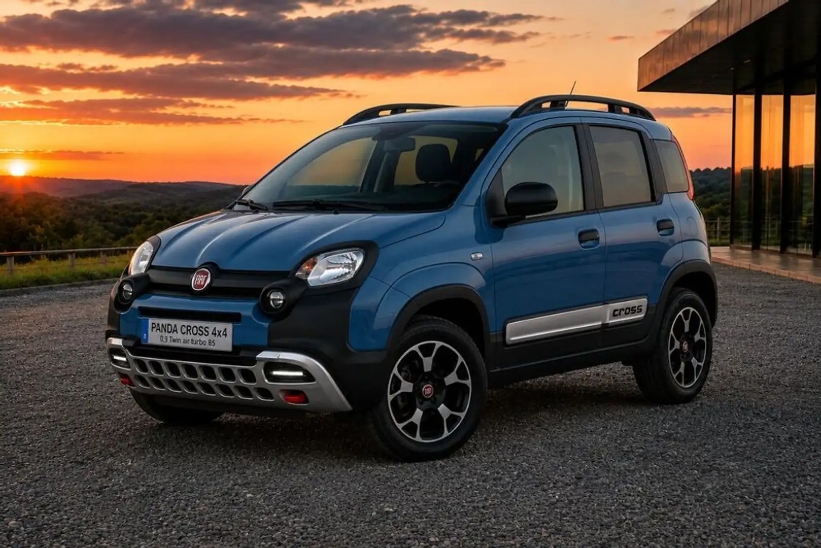 Fiat Panda Cross 4x4 Blau - 1