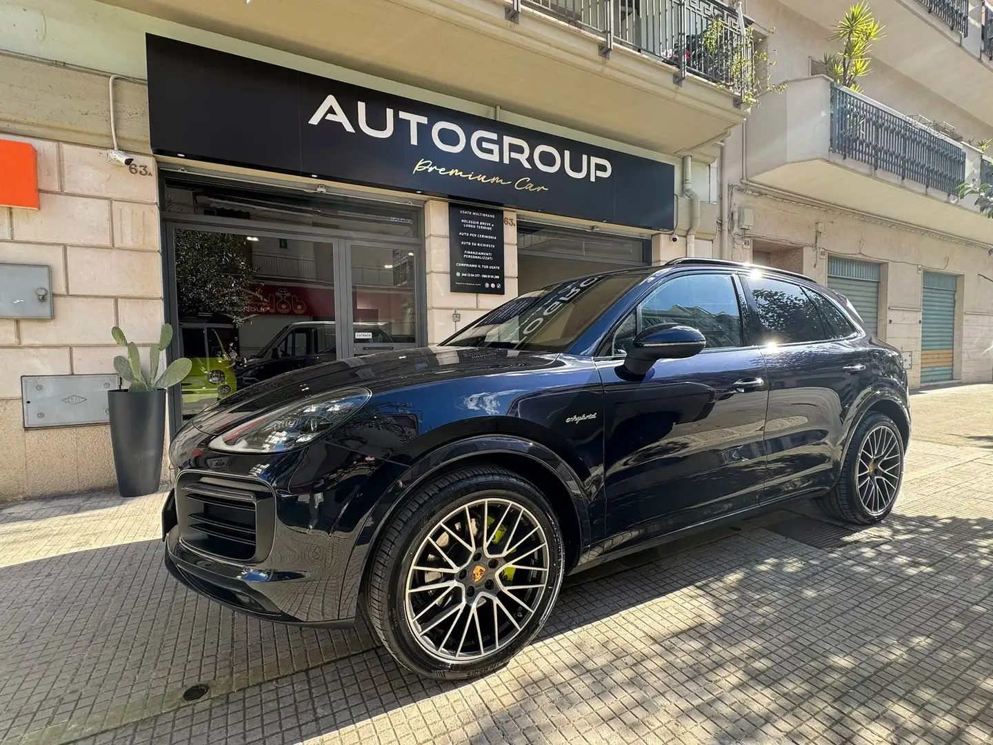 Porsche Cayenne Cayenne 3.0 e-hybrid tiptronic Bleu - 1