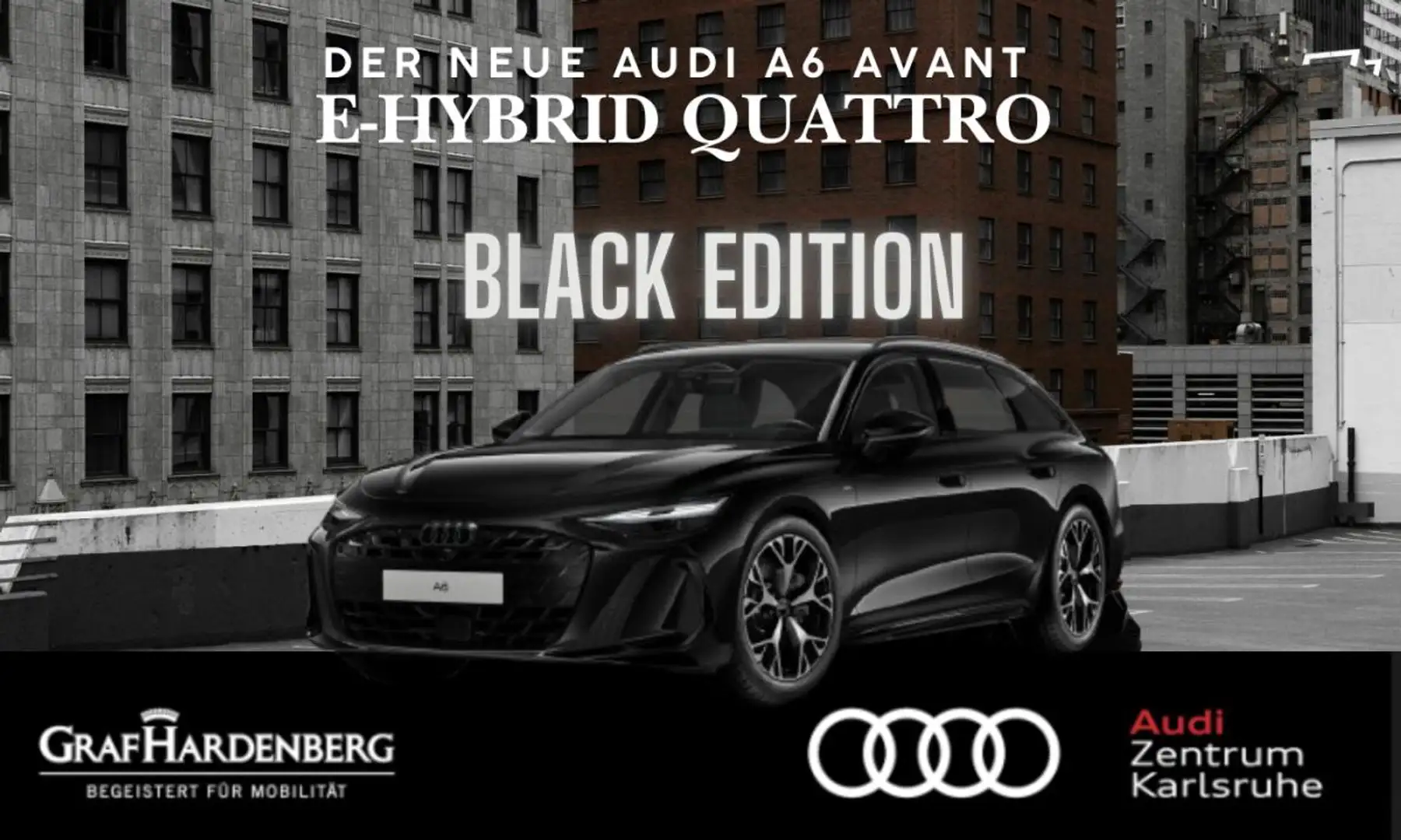 Audi A6 Avant e-hybrid ❌ BLACK EDITION - NEUES MODELL❌ Weiß - 1