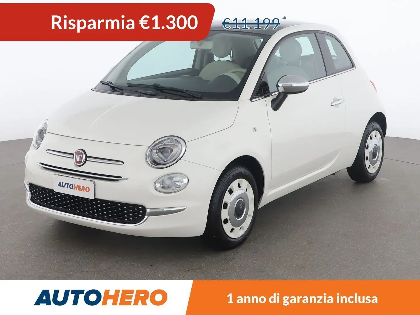 Fiat 500 1.2 Lounge Argento - 1