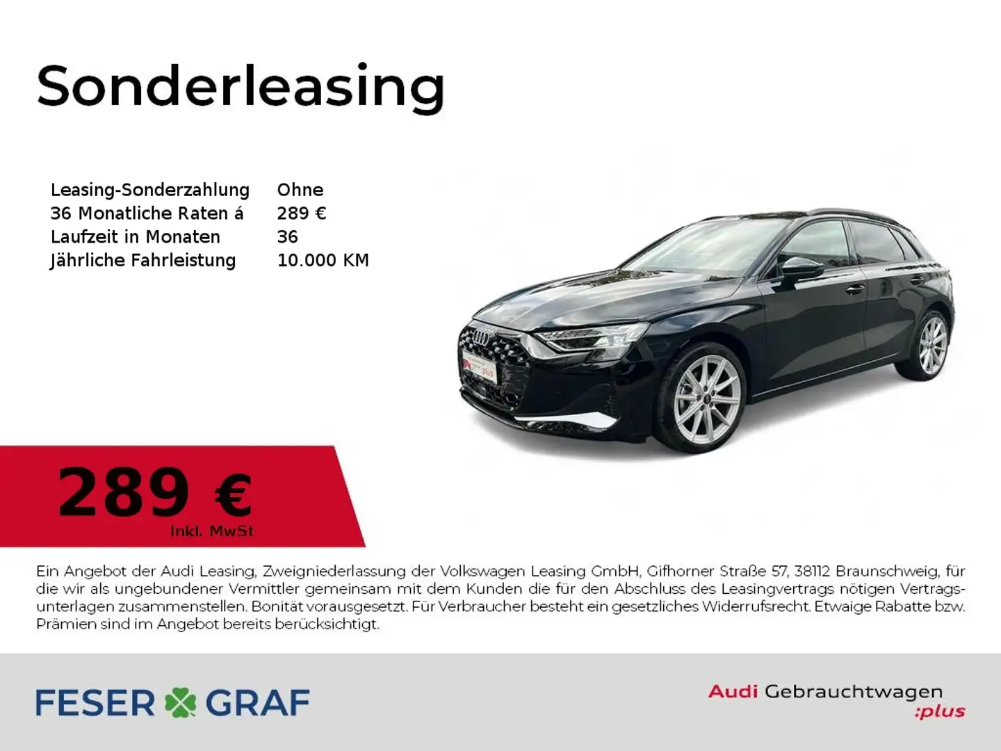 Audi A3 Advanced 30 TFSI S tronic-Navi+/SHZ/Kamera Schwarz - 1