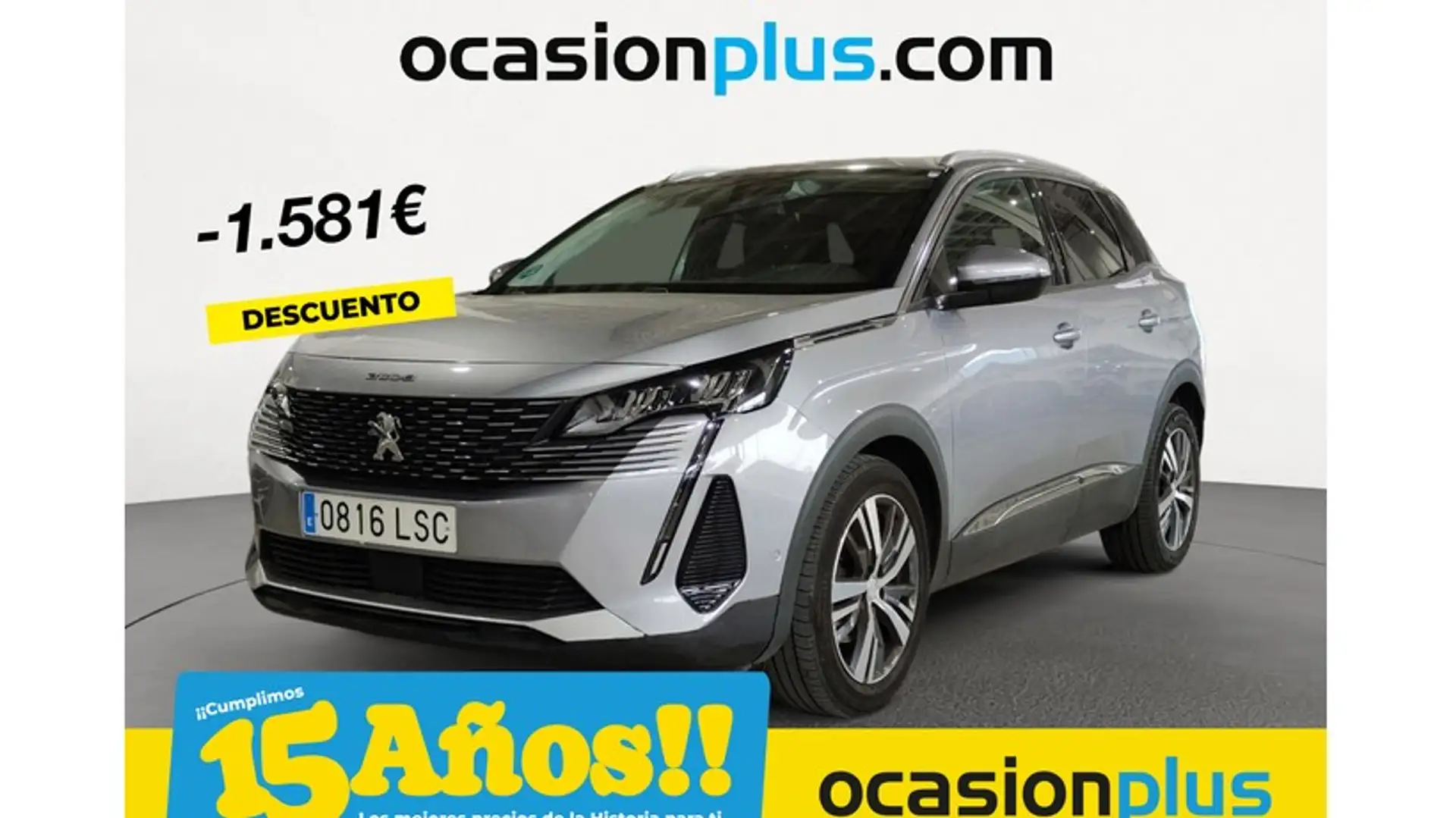 Peugeot 3008 1.6 BlueHDi Allure EAT6 120 Argent - 1