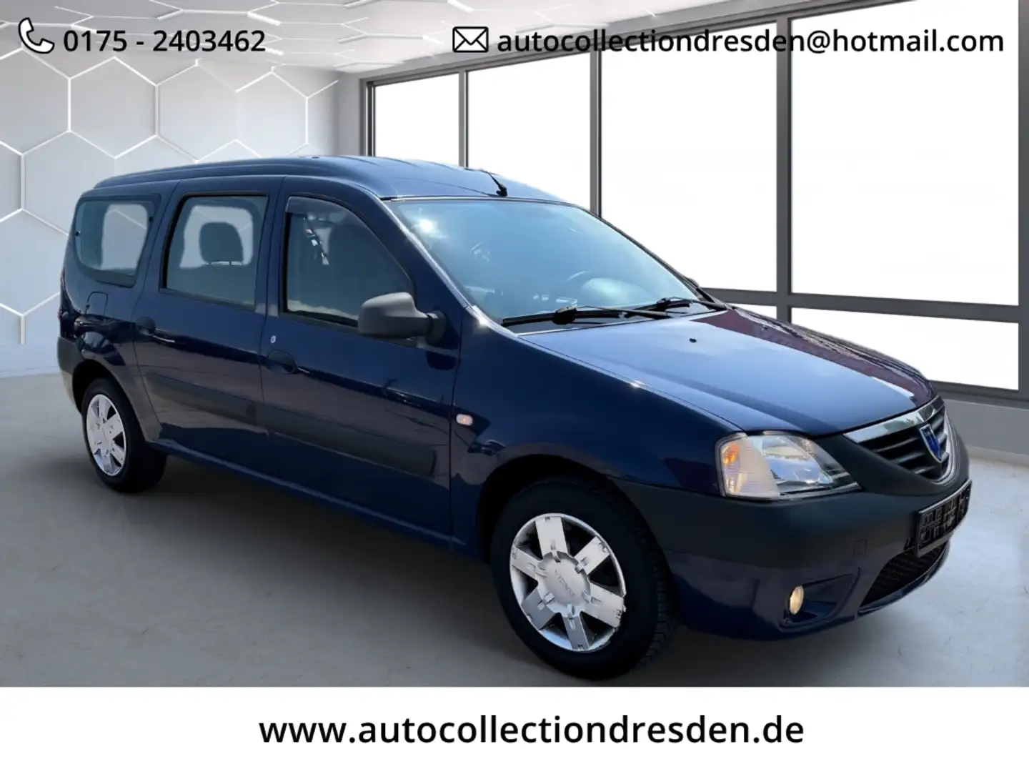 Dacia Logan MCV Kombi Ambiance 7 Sitze 1,6 Ltr.-64 kW KAT MPI Blau - 1