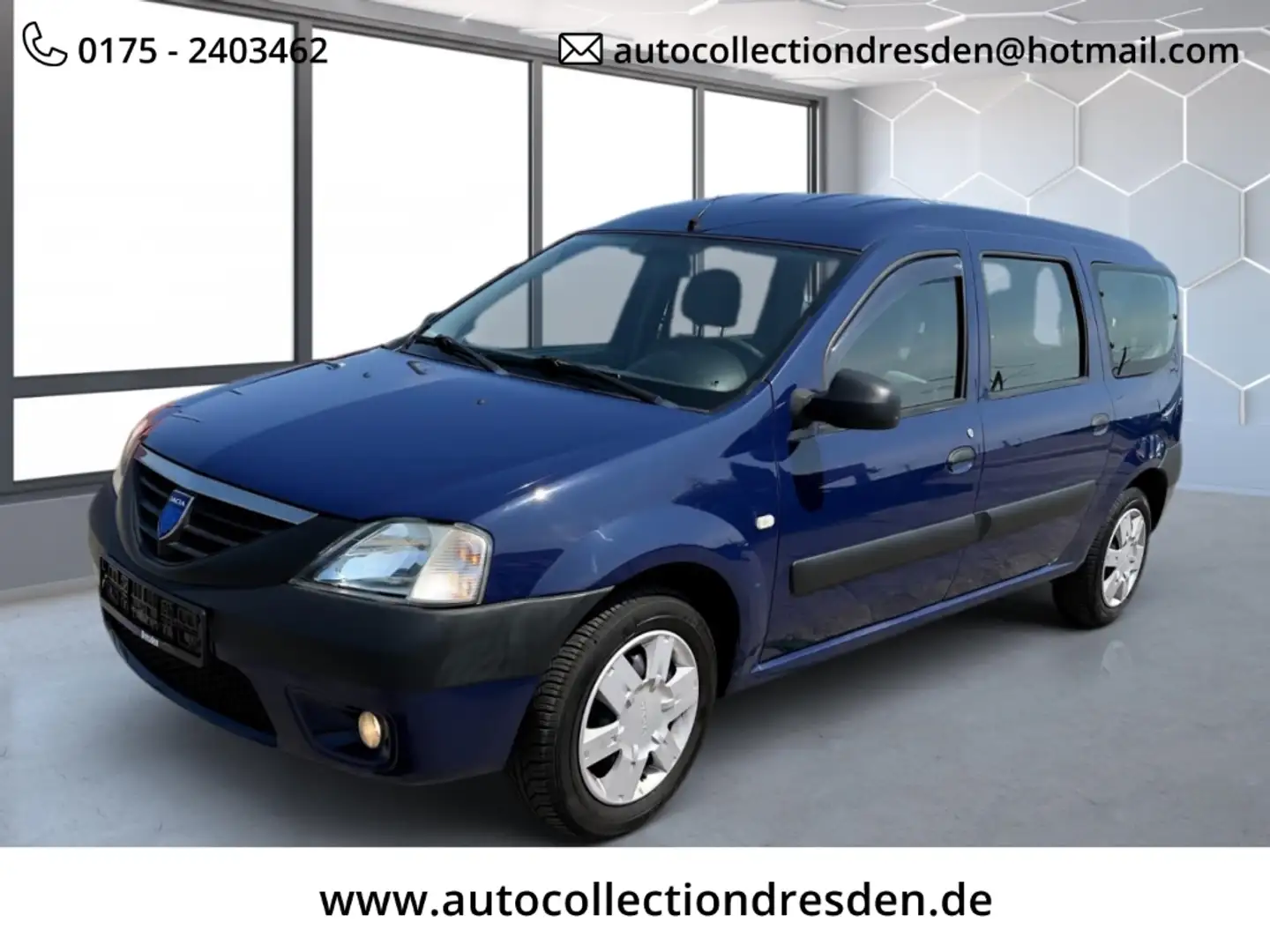 Dacia Logan MCV Kombi Ambiance 7 Sitze 1,6 Ltr.-64 kW KAT MPI Blau - 2