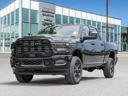 Black 2026 RAM 2500 Pickup Truck Four-Wheel Drive 8-Speed Automatic
