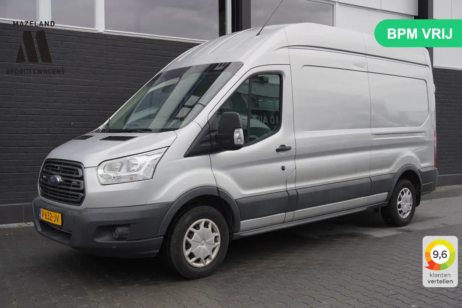 Ford Transit 2.0 TDCI 130PK L3H2 EURO 6 - Airco - Navi - Cruise Zilver - 1