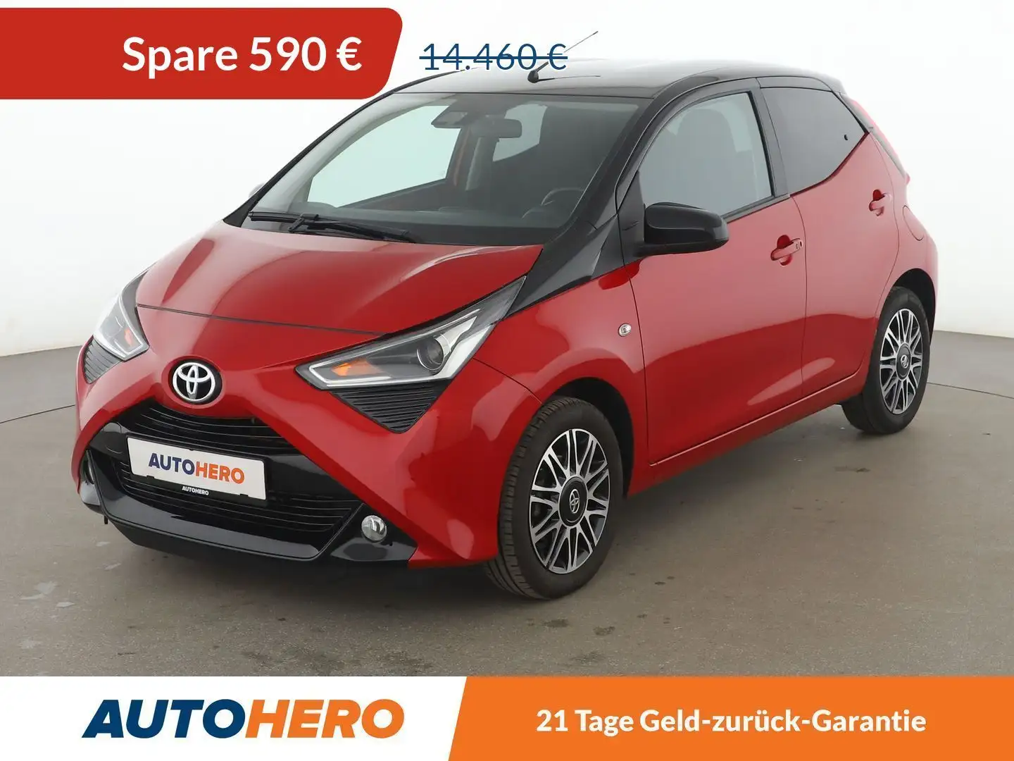 Toyota Aygo 1.0-VVT-i X-Clusiv Aut.*ALU*SPUR*KLIMA* Rot - 1