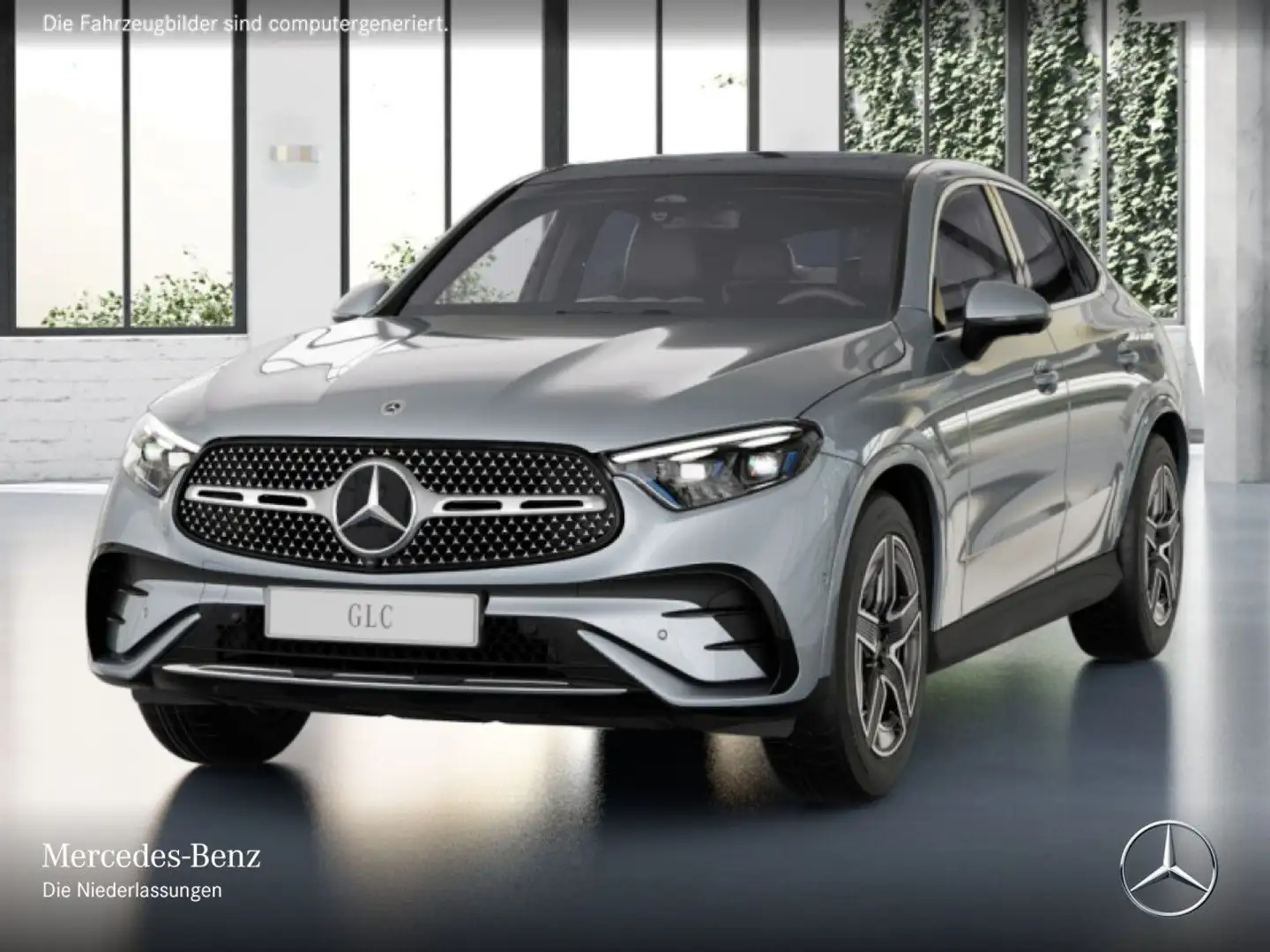 Mercedes-Benz GLC 220 d 4M AMG+PANO+360+AHK+BURMESTER+TOTW+9G Silber - 2