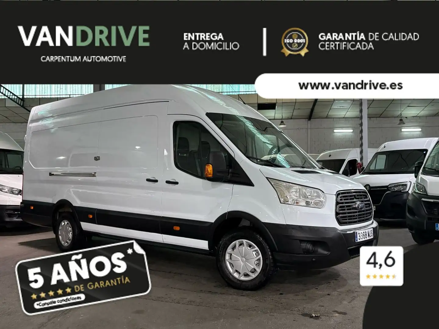Ford Transit L4 H3 2.0TDCI 130CV T. TRASERA Blanco - 1