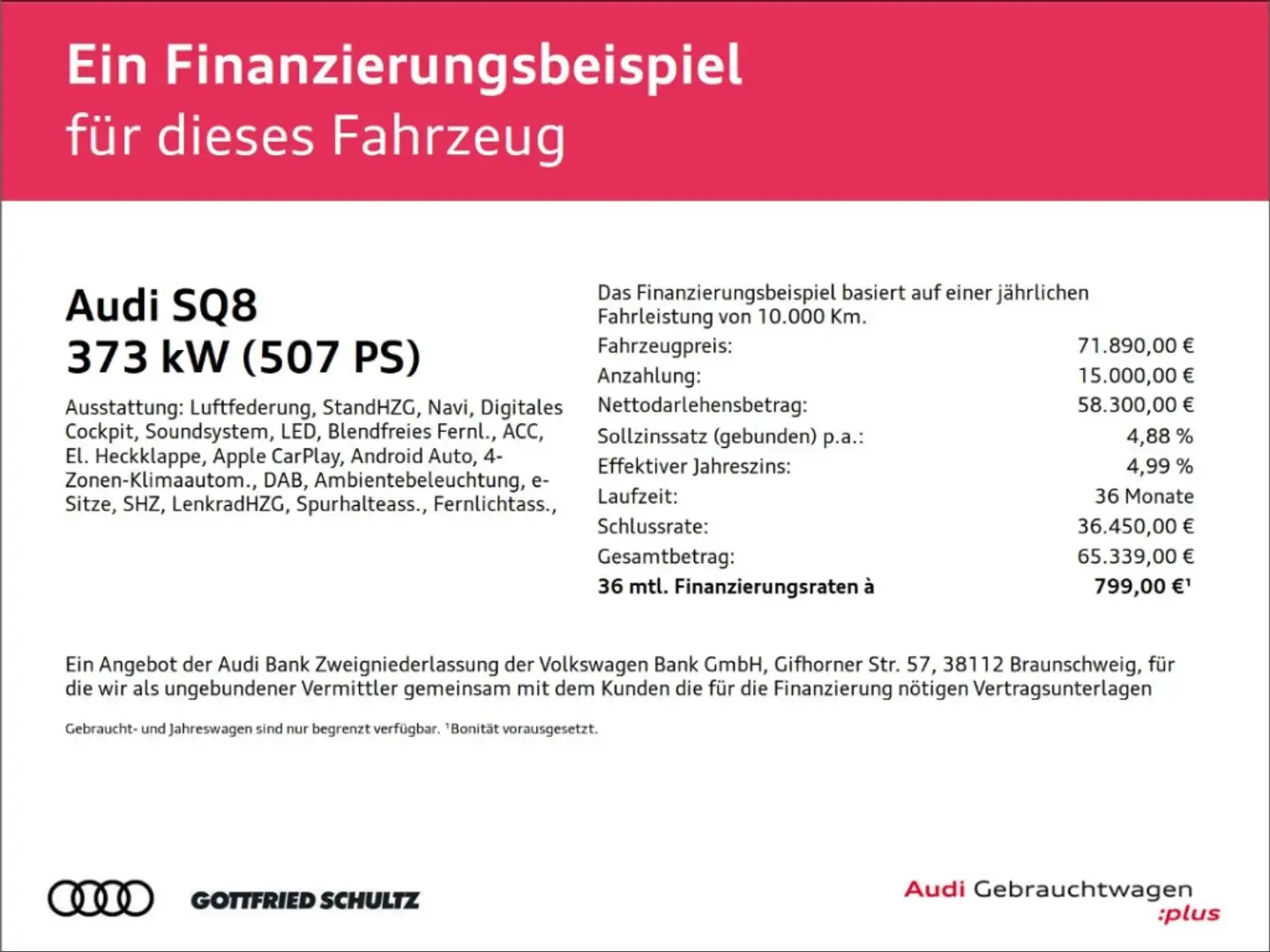 Audi SQ8 4.0 TFSI quattro STHZ ACC HD MATRIX UVM. Weiß - 2