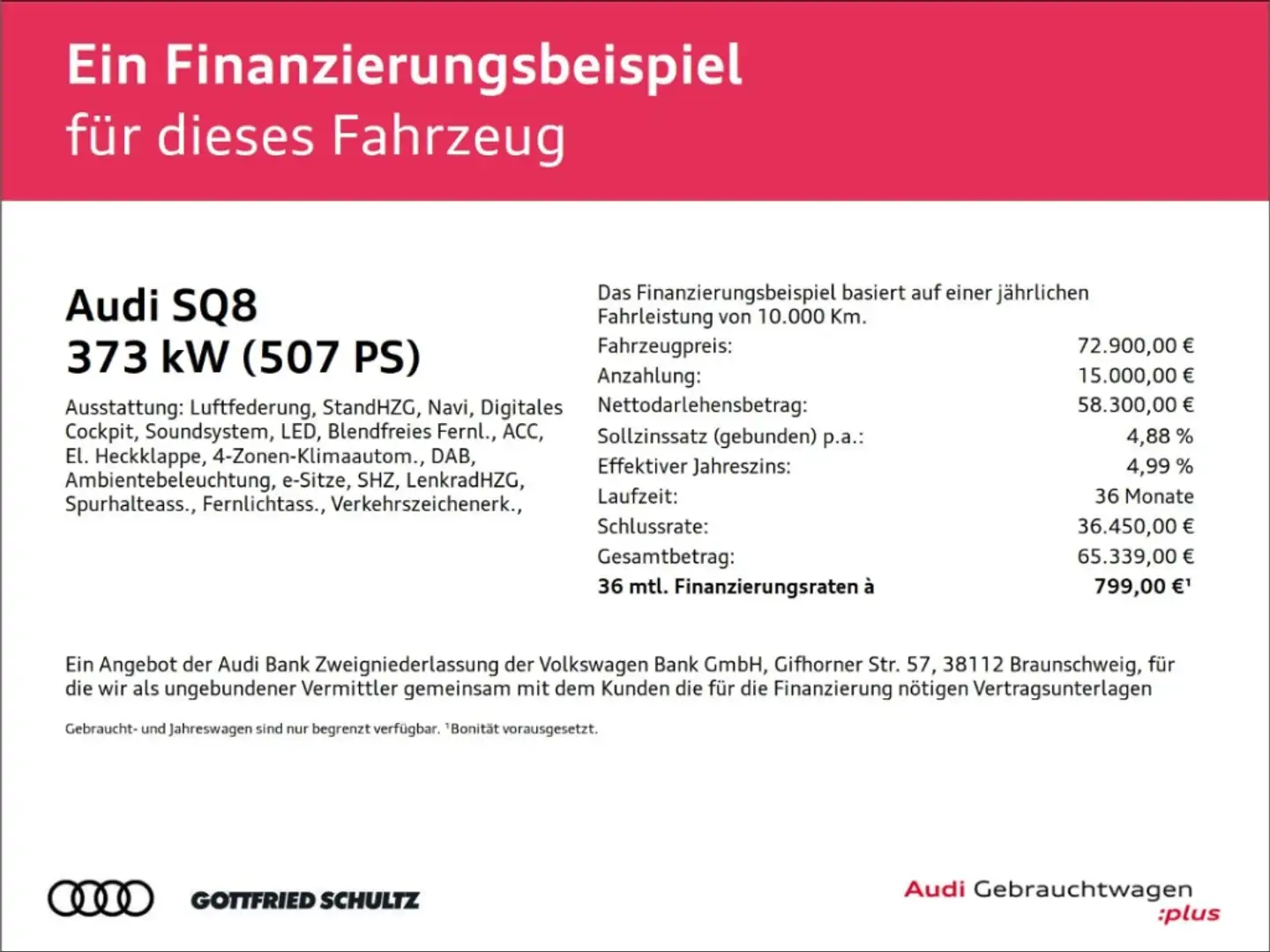 Audi SQ8 4.0 TFSI quattro STHZ ACC HD MATRIX UVM. Weiß - 2
