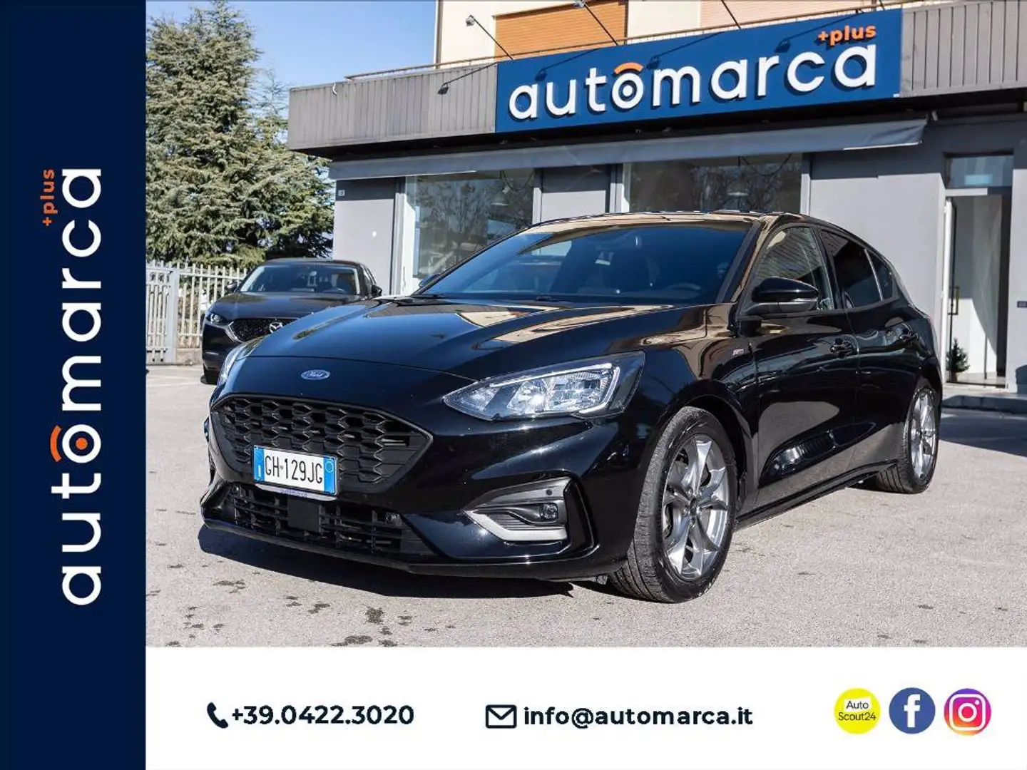Ford Focus 1.0 ecoboost h ST-Line s&s 125cv my20.75 Nero - 1