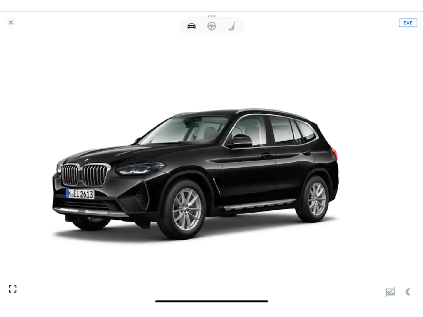 BMW X3 sDrive18d Noir - 1