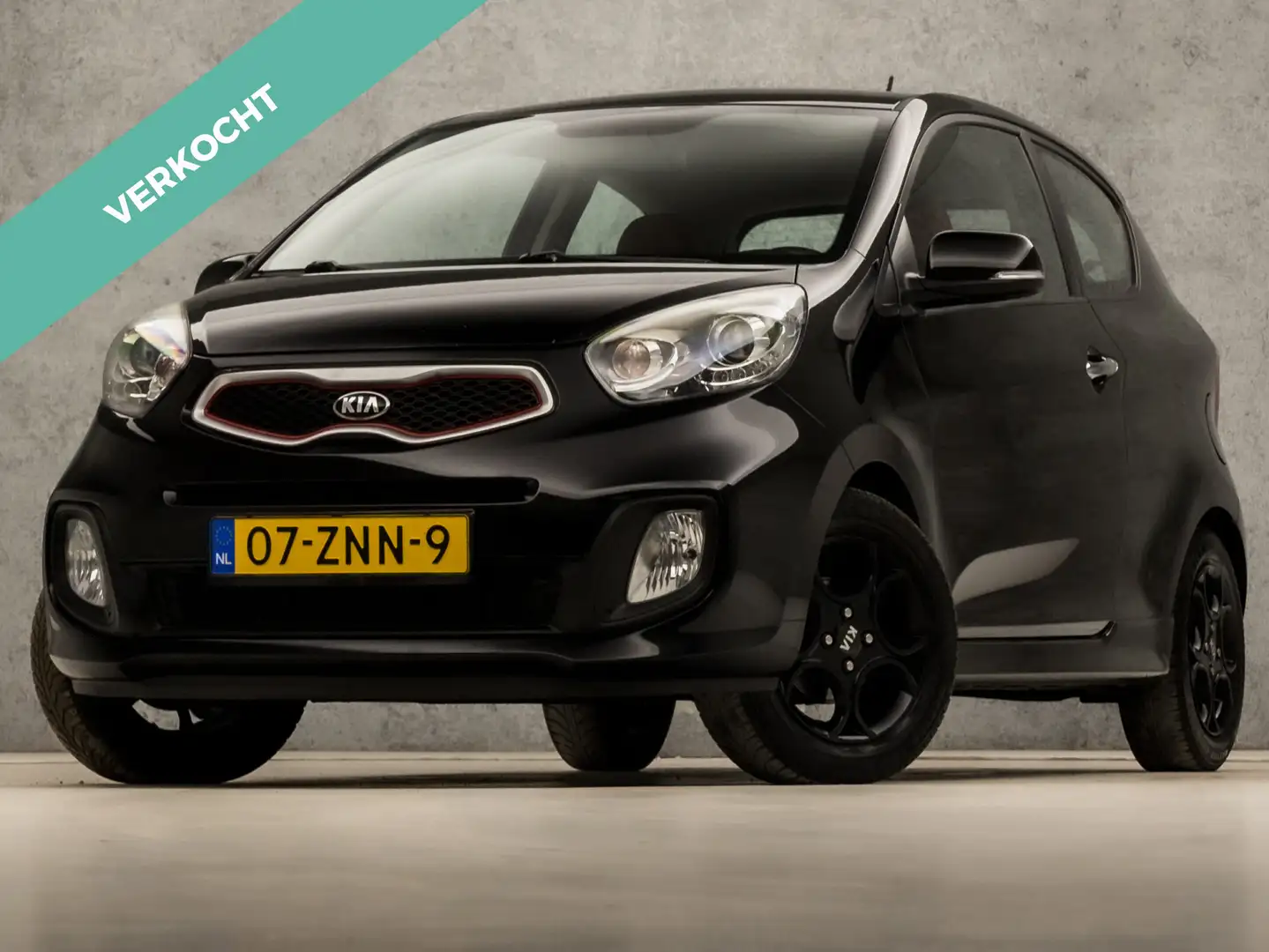 Kia Picanto 1.0 CVVT Sport Design (AIRCO, LEDEREN SPORTSTOELEN Noir - 1