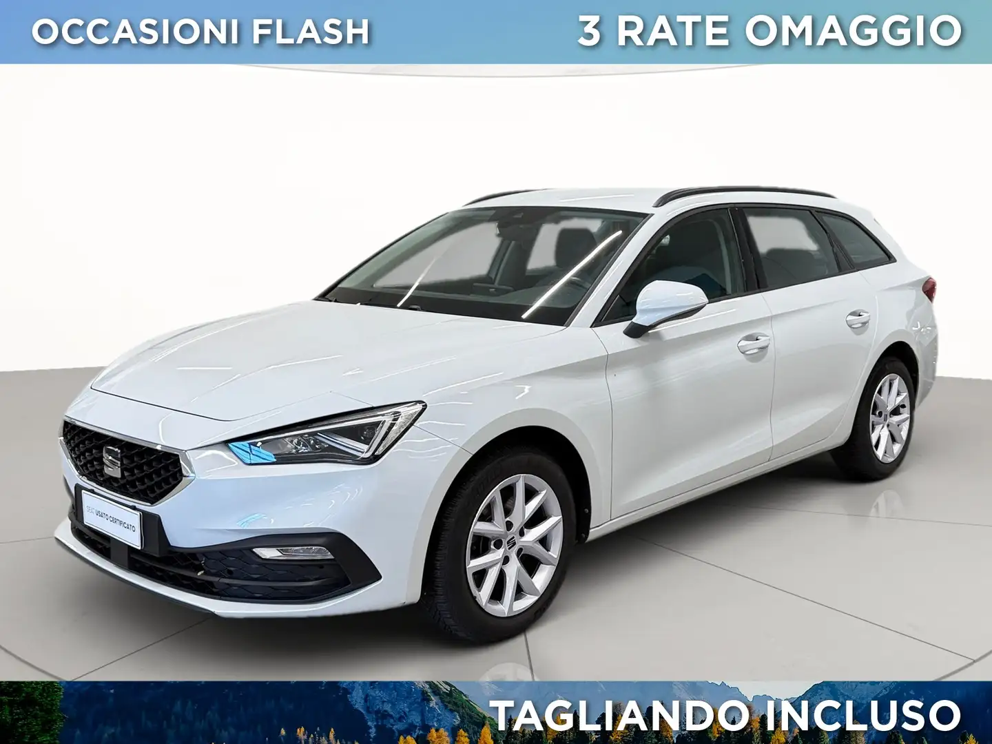 SEAT Leon sportstourer 2.0 tdi style 150cv dsg Blanc - 1