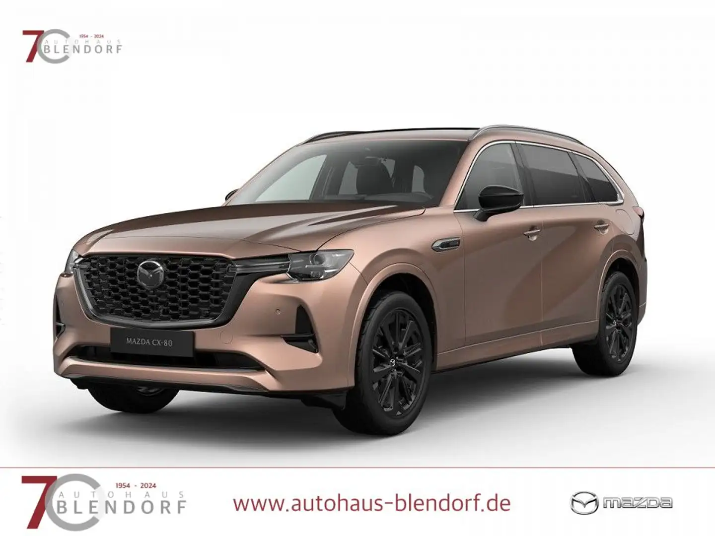 Mazda CX-80 PHEV HOMURA PLUS VOLLAUSSTATTUNG|6-Sitzer Brązowy - 1