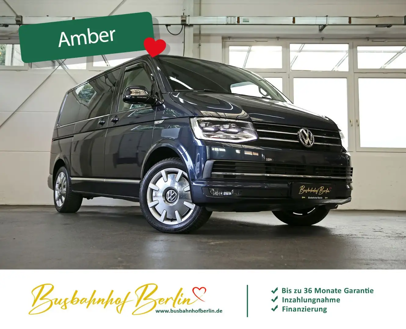 Volkswagen T6 Multivan Highline DSG LED Standhz.ACC DCC AHK Bleu - 2