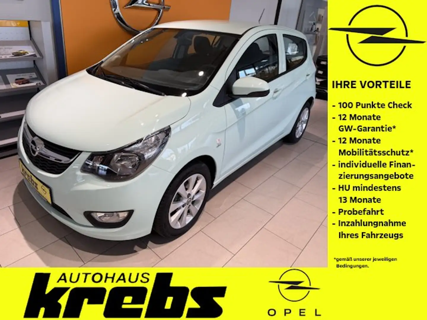 Opel Karl Karl 1.0 Active - Klima - NEUE ALLWETTERREIFEN Grün - 1