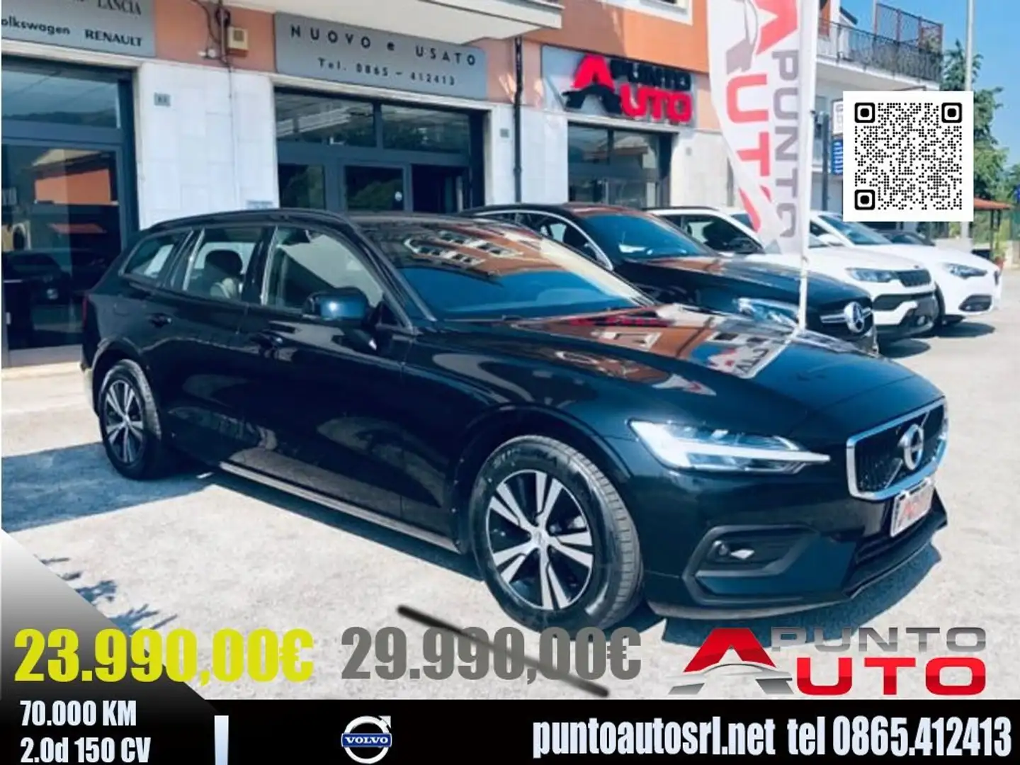 Volvo V60 D3  Geartronic COCKPIT- CARPLAY- Nero - 2