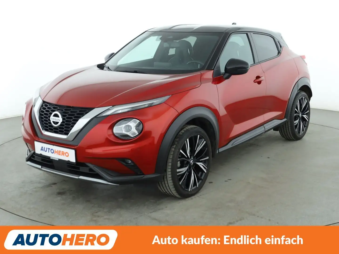 Nissan Juke 1.0 DIG-T N-Design Aut.*NAVI*360CAM*ACC*SHZ*ALU* Rouge - 1