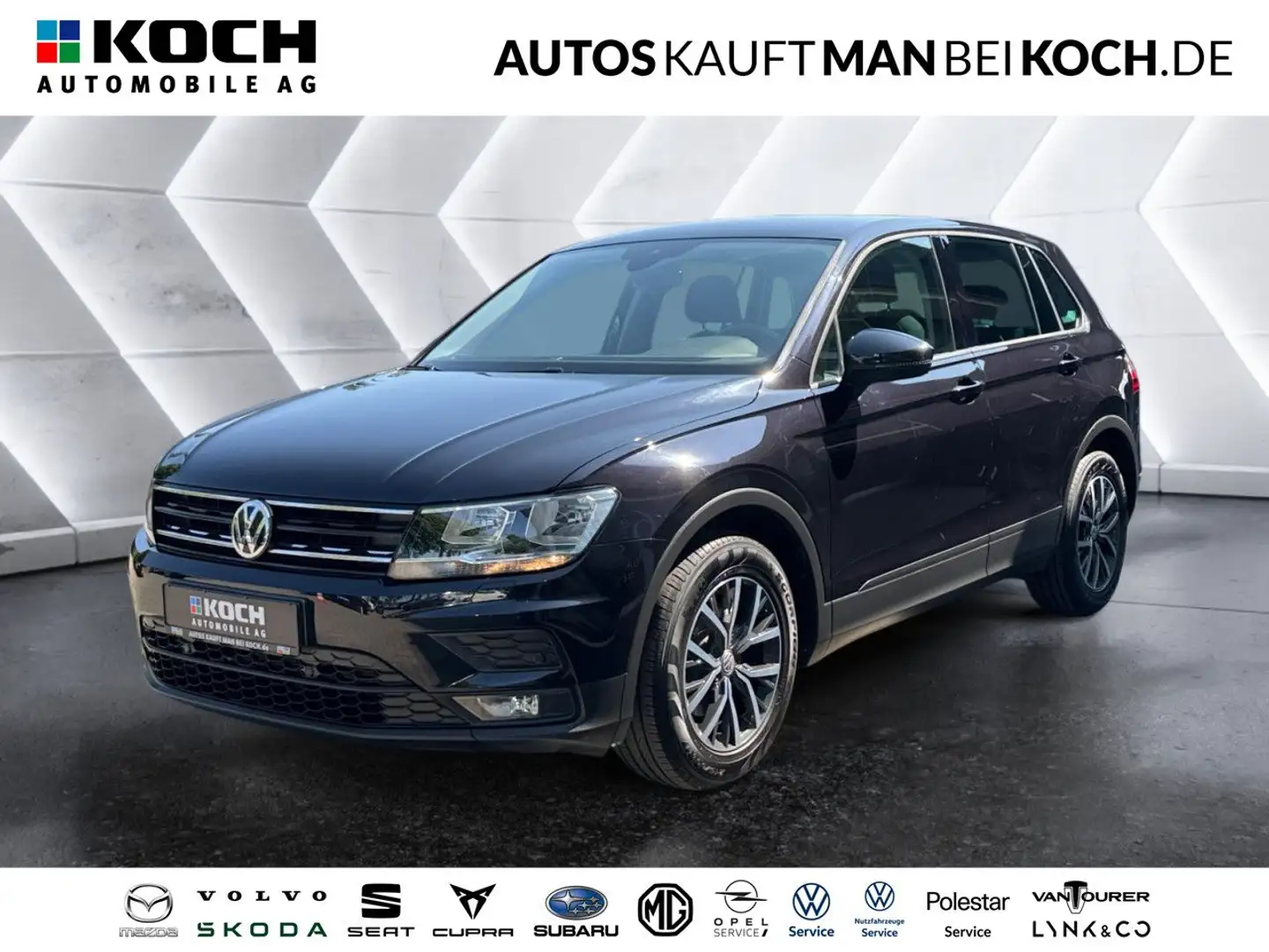 Volkswagen Tiguan 1.4 TSI Trendline AHK NAVI 2xPDC SHZ Klima Schwarz - 1