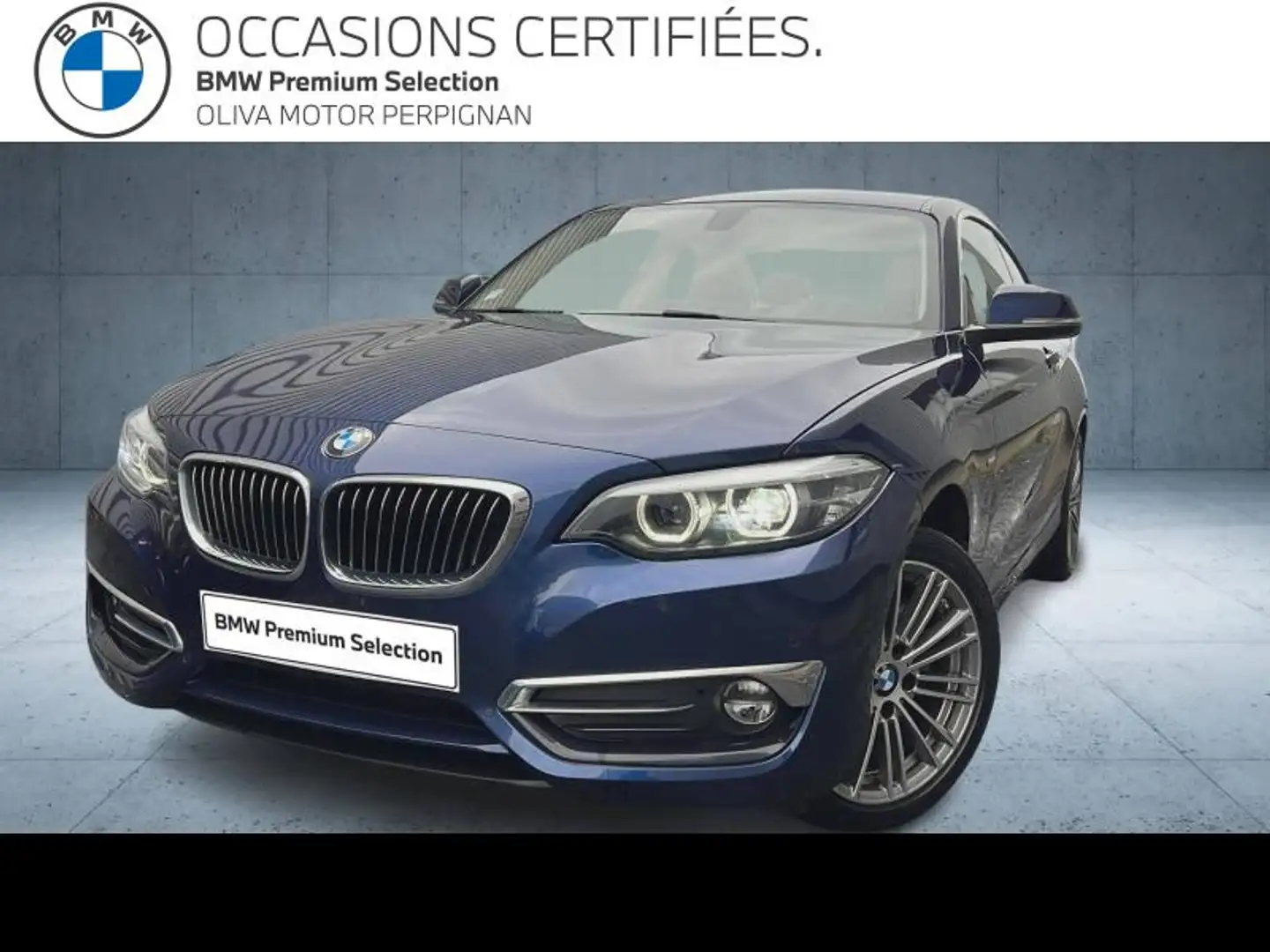 BMW 220 220iA 184ch Luxury Bleu - 1