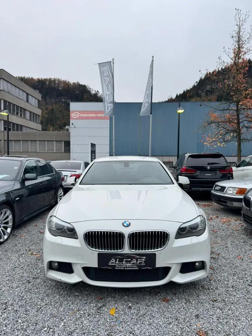 BMW 520 BMW F10 520d M-Sport 1.Hand Blanc - 1