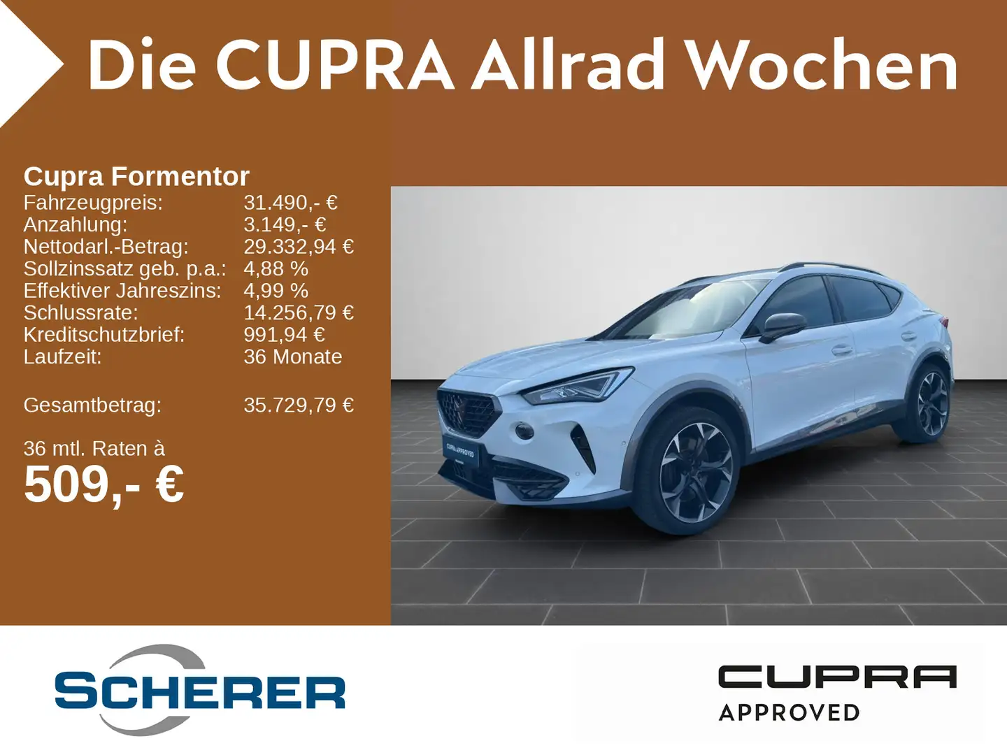 CUPRA Formentor VZ 2.0 TSI DSG 4Drive LED CARPLAY SHZ Weiß - 1