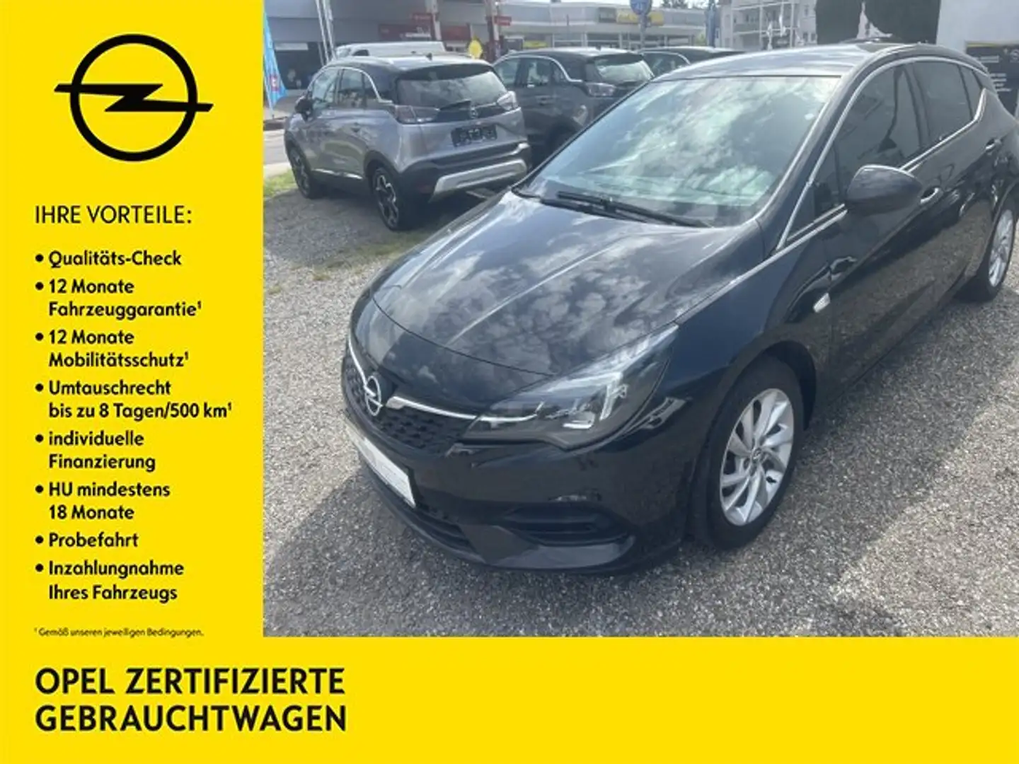 Opel Astra K 5-tg Elegance AT Navi,LED,SHZ,PDC,Telefon,DAB! Schwarz - 1
