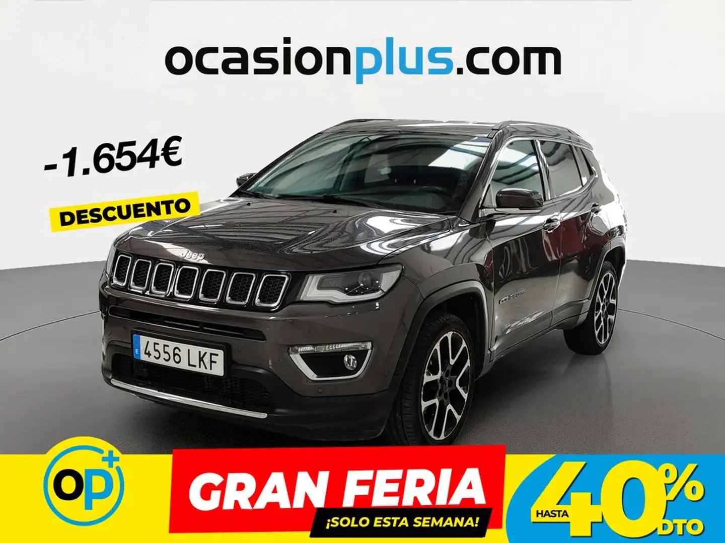 Jeep Compass 1.6 Mjt Limited FWD Gris - 1