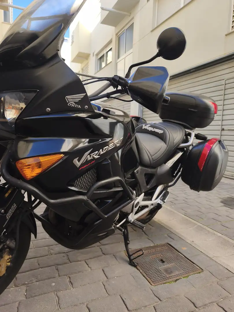 Honda Varadero maletas , asiento de gel, asiento original Negro - 1