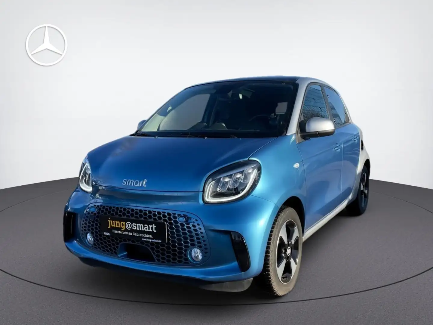 smart forFour EQ  PASSION+NAVI+LED+RÜCKFAHRKAM+SHZ Bleu - 1