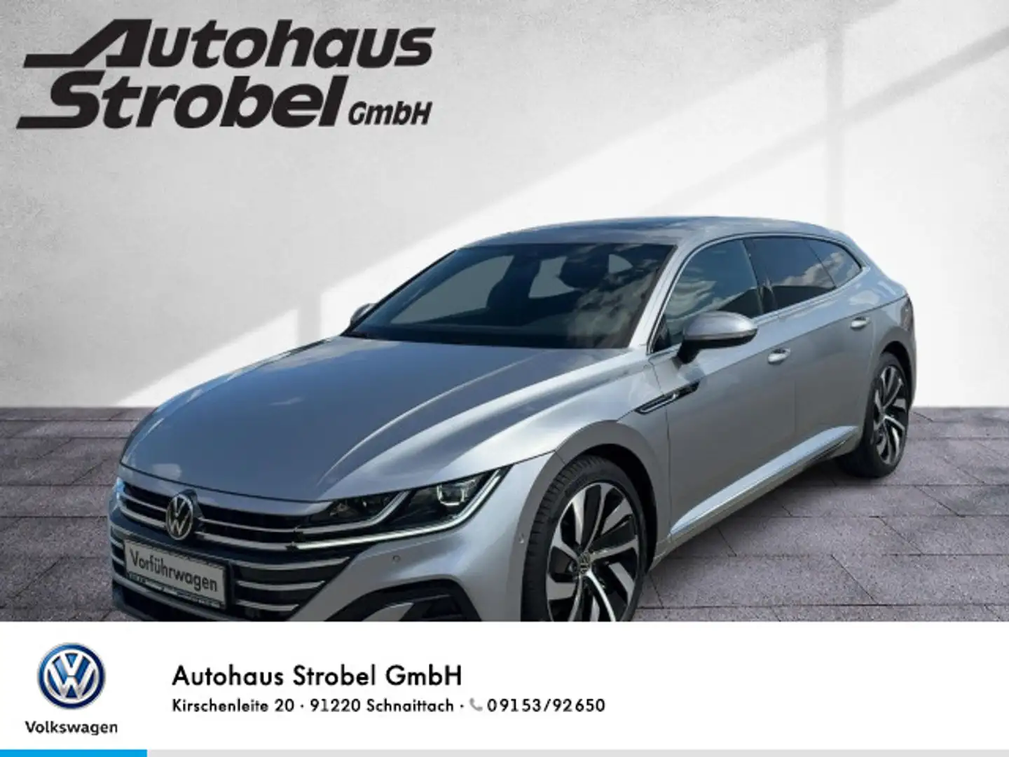 Volkswagen Arteon Arteon Shootingbrake 2.0 TDI DSG R-Line 4M AHK L Silber - 1