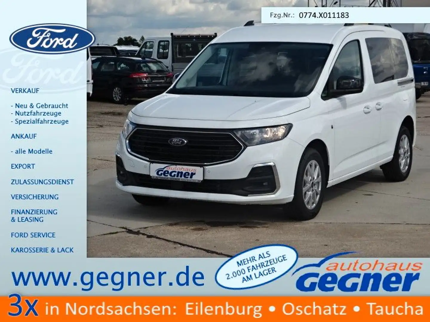 Ford Tourneo Connect 102PS Titanium Klima LMF Weiß - 1