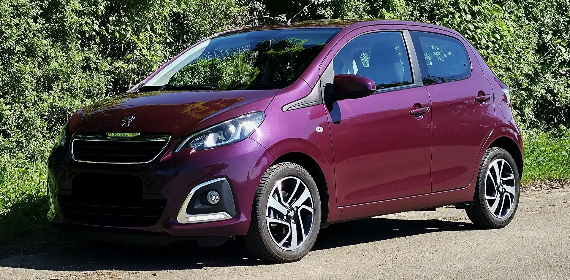 Peugeot 108 Allure Keyless Kamera Klima LED PDC Sitzheizung Violett - 2