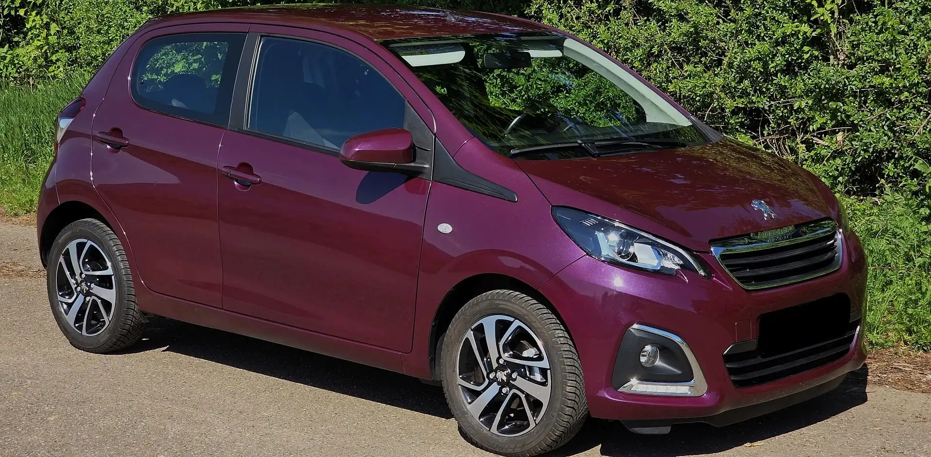 Peugeot 108 Allure Keyless Kamera Klima LED PDC Sitzheizung Violett - 1