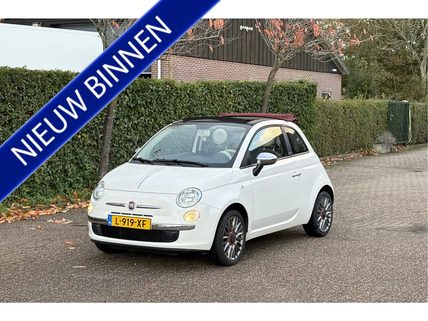 Fiat 500C 1.2 Cabrio automaat in Topstaat! 6mnd garantie Blanc - 1
