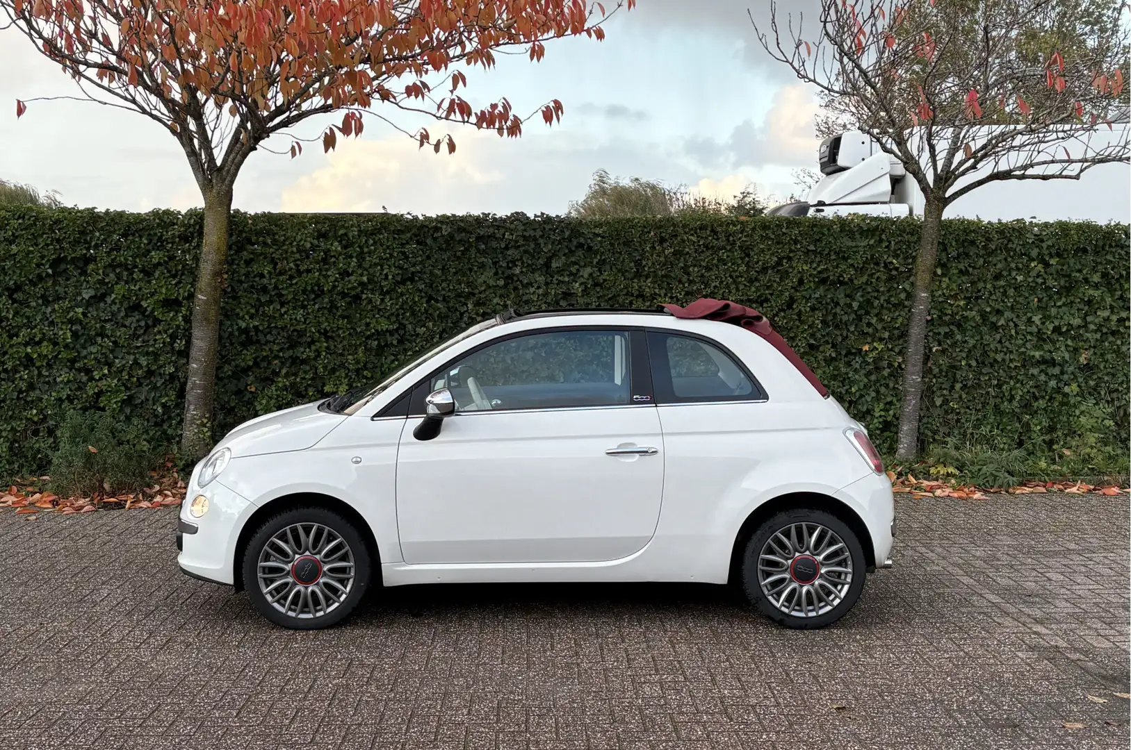 Fiat 500C 1.2 Cabrio automaat in Topstaat! 6mnd garantie Blanc - 2