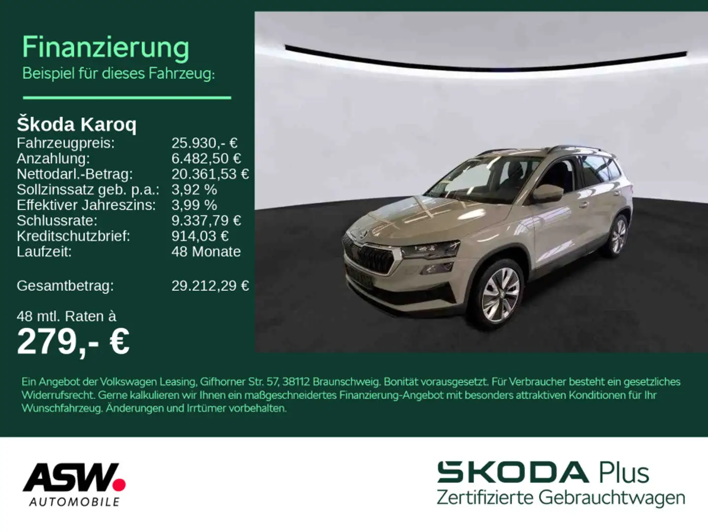 Skoda Karoq Style 2,0TDI DSG LED NAVI AHK Standheizung Grau - 1