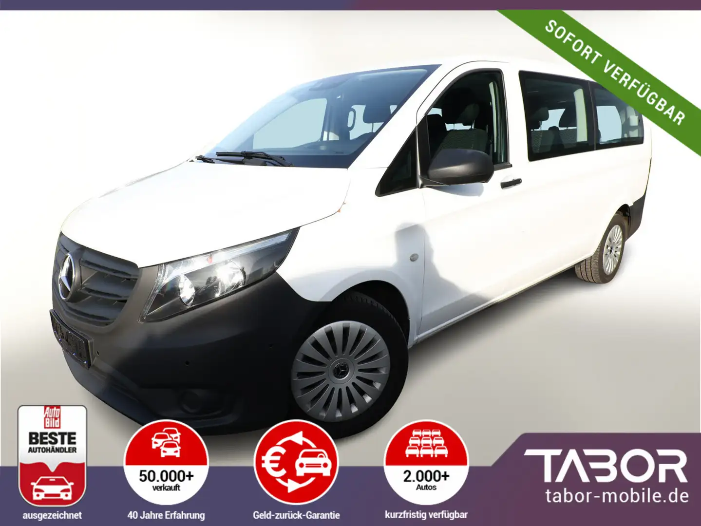 Mercedes-Benz Vito Tourer 116 CDI Pro RWD extralang 8P Nav PDC Weiß - 1