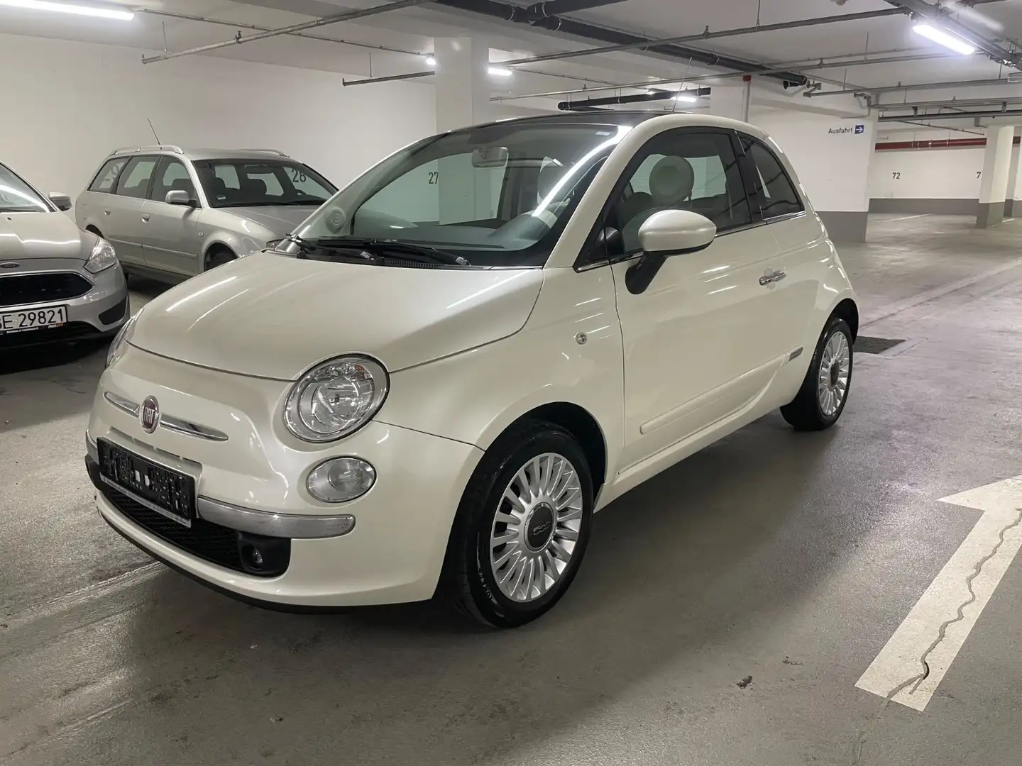 Fiat 500 Weiß - 2