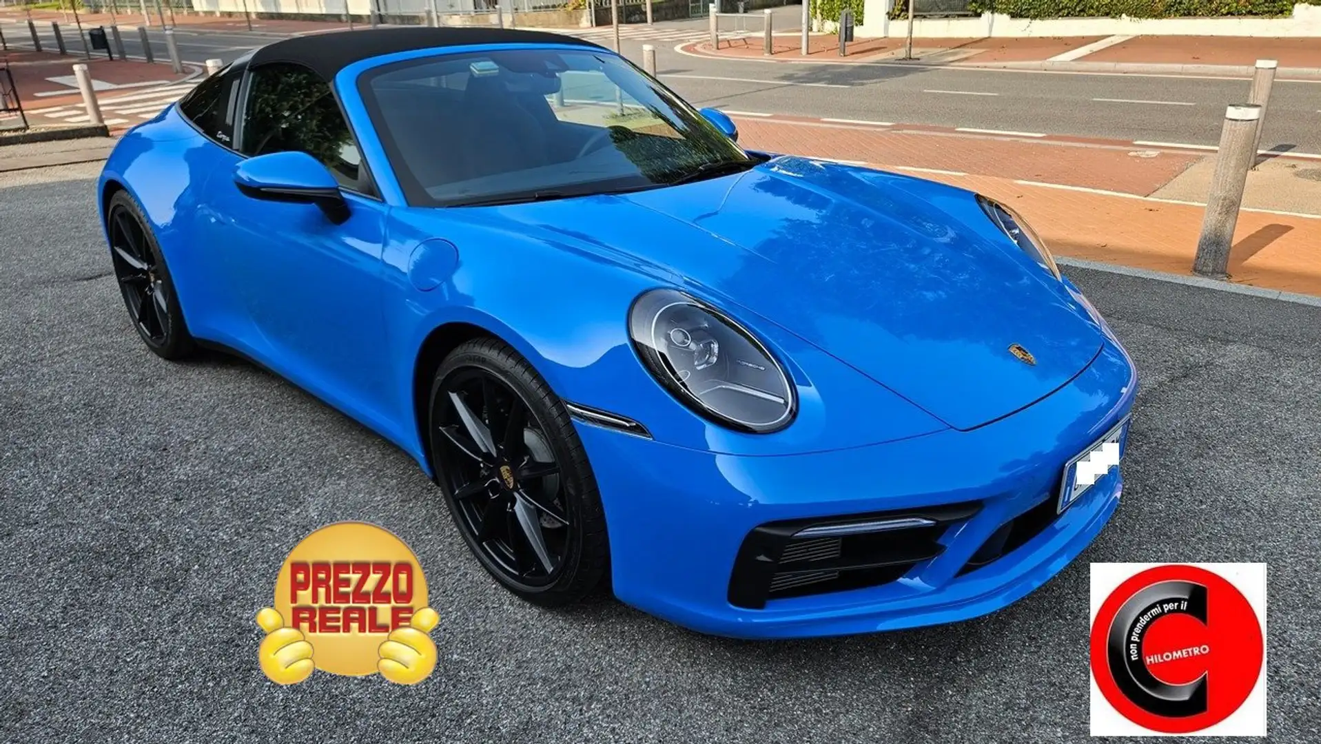Porsche Targa 911 VIII 992 Targa 3.0 4 auto BLU SHARK Bleu - 1