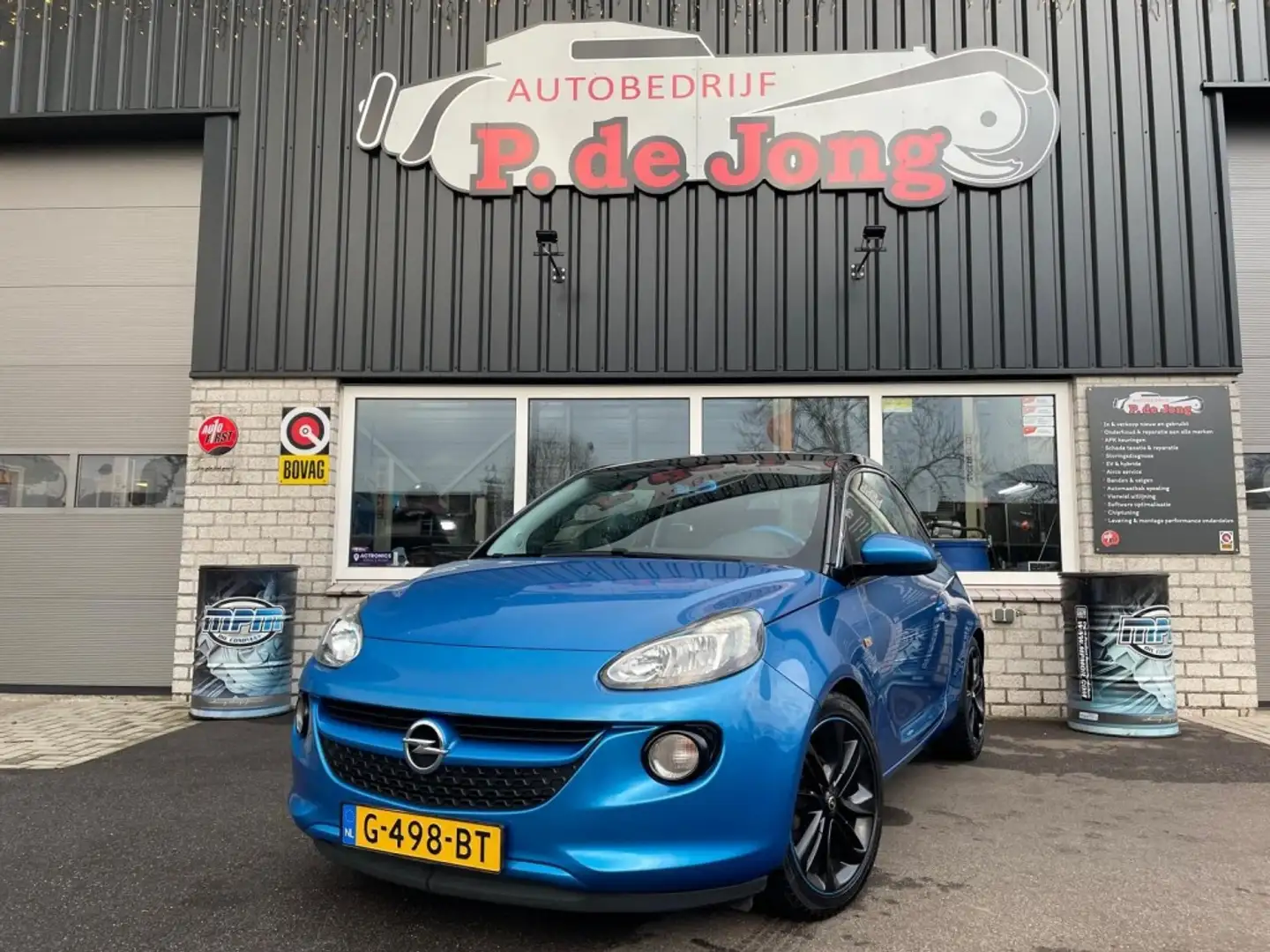 Opel Adam 1.4 GLAM, Twotone, Climatronic, Half leder, Cruise Blauw - 1