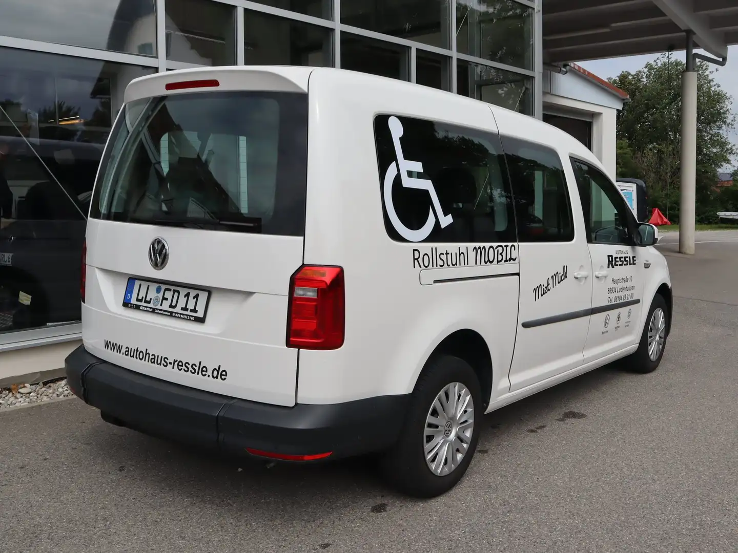 Volkswagen Caddy Maxi Rolliumbau Easy-Flex-Auffahrrampe Wit - 2