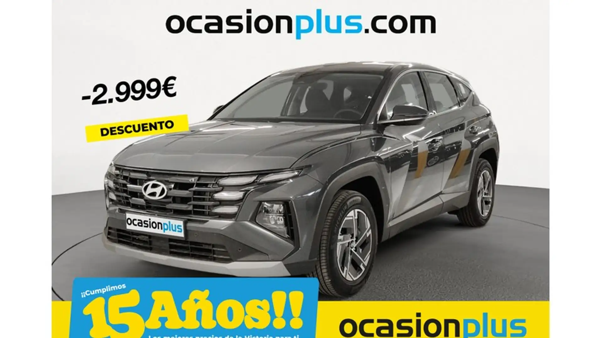 Hyundai TUCSON 1.6 T HEV Klass AT Grijs - 1