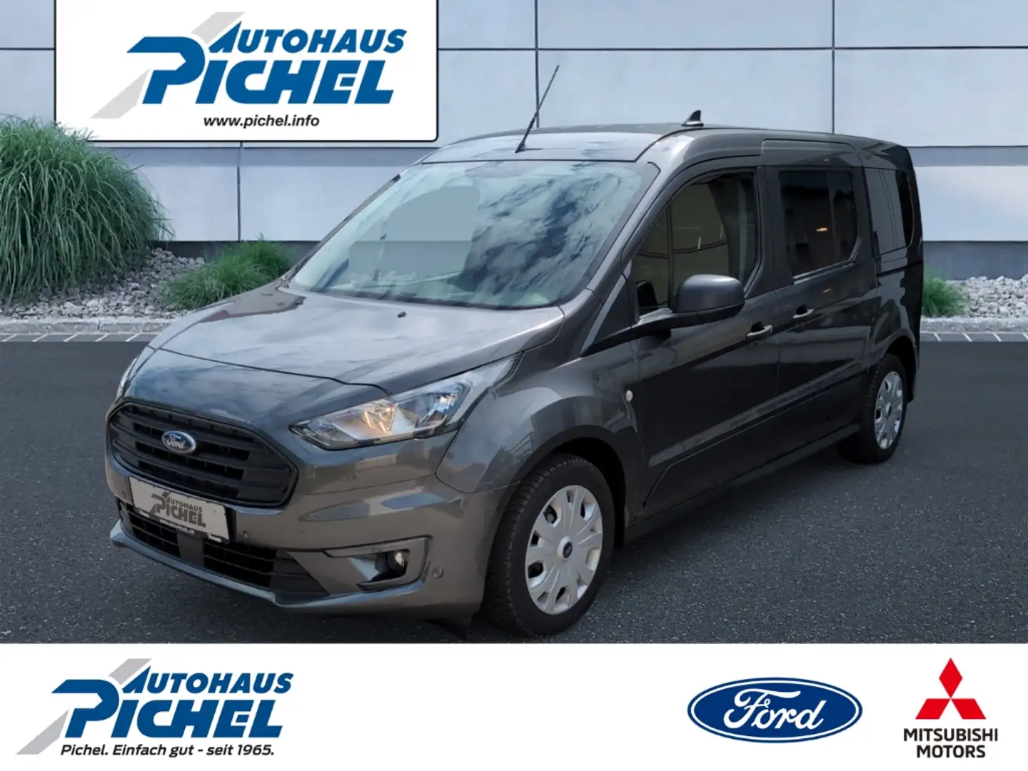 Ford Transit Connect Kombi Trend KLIMAUTO+AHZV+PPS VO/HI+GETÖNTE SCHEIB Grau - 1